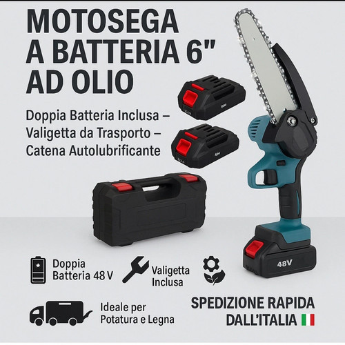Motosega batteria 48v - batteria, 6